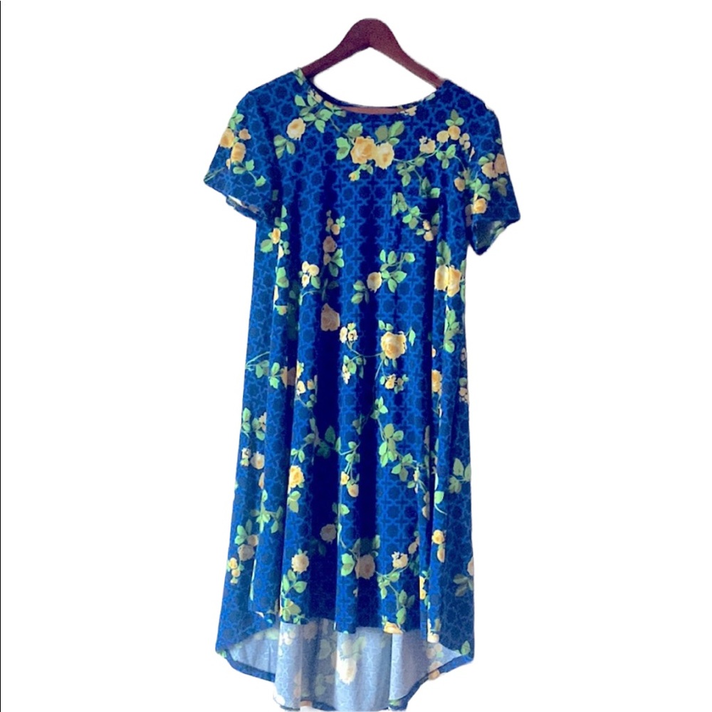 LulaRoe Women’s Carly Short Sleeved Floral Dress
